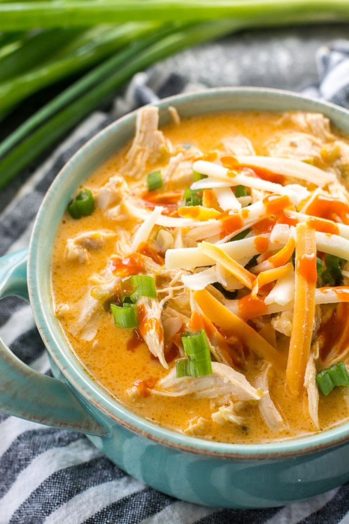 Low Carb Buffalo Chicken soup Fresh Instant Pot Buffalo Chicken soup Keto Low Carb the