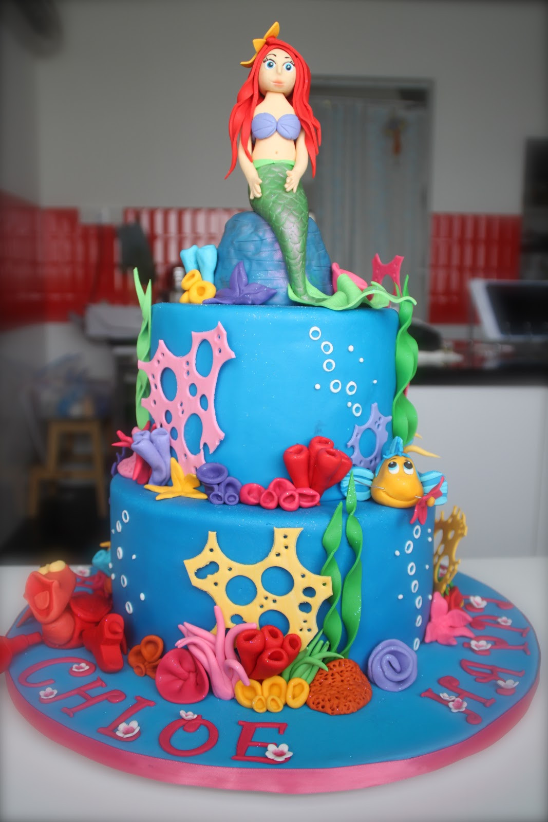 Mermaid Birthday Cake Luxury Celebrate with Cake 2 Tier Mermaid Cake