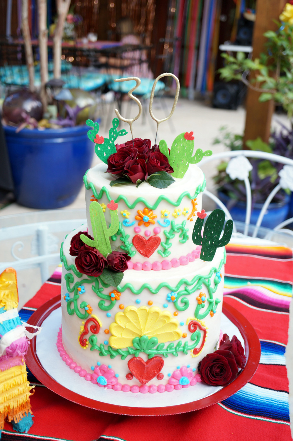 Mexican Birthday Cake Unique Mexican Embroidery Birthday Cake