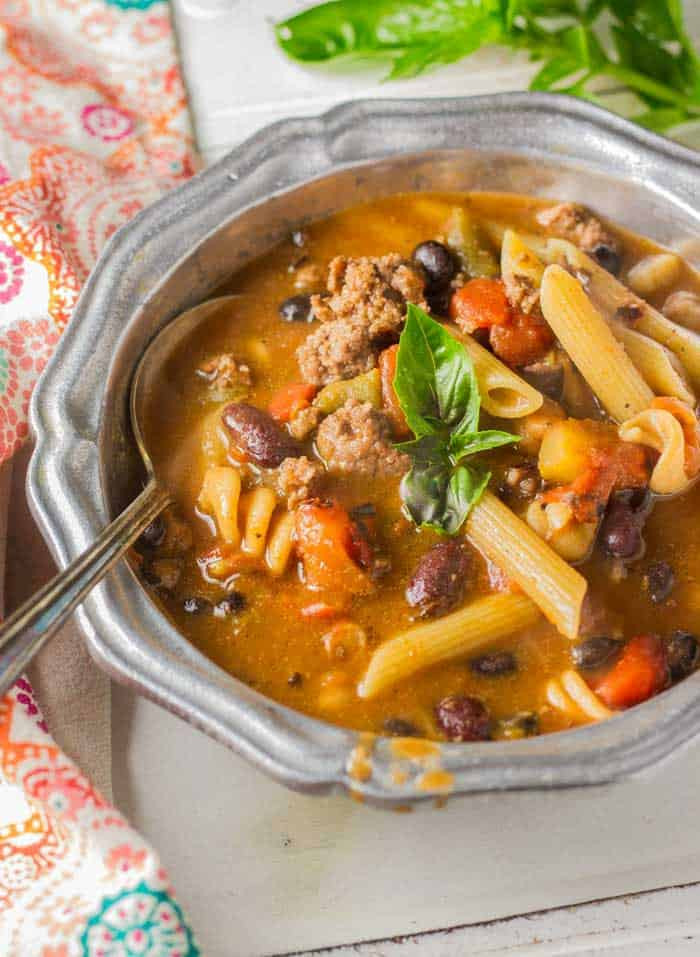 Minestrone soup with Beef New Beef Minestrone soup • the Wicked Noodle
