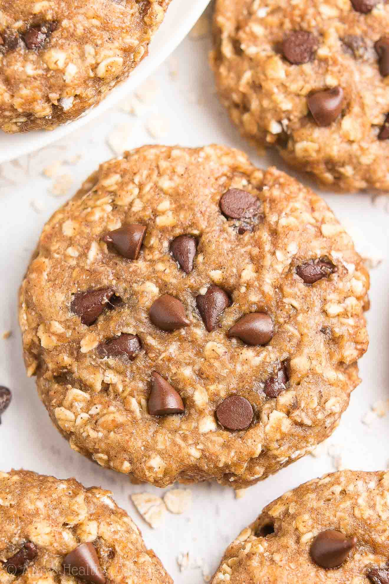 Oatmeal Peanut butter Chocolate Chip Cookies New Healthy Chocolate Chip Peanut butter Oatmeal Breakfast