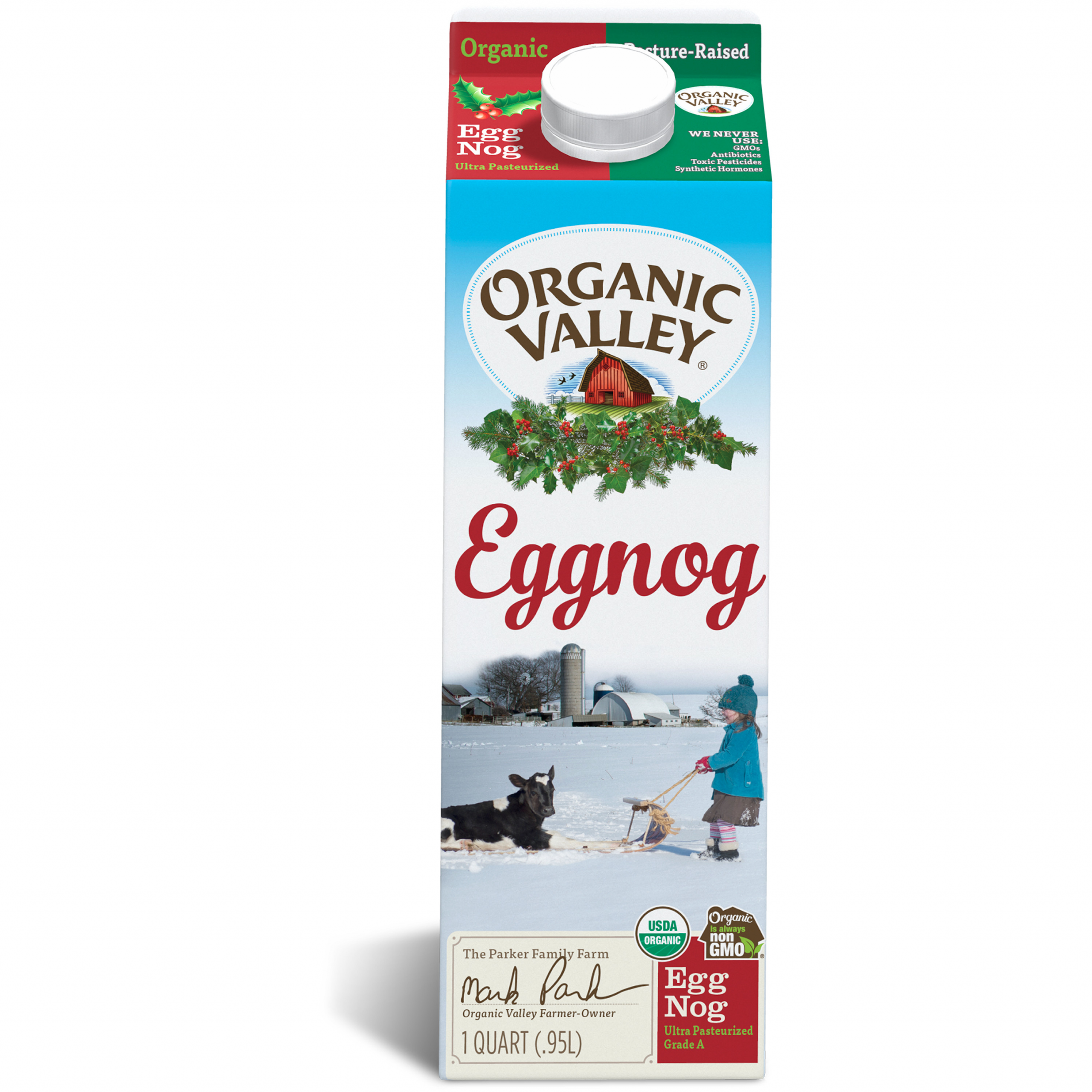 Organic Valley Eggnog Awesome organic Valley Ultra Pasteurized organic Eggnog 32 Oz