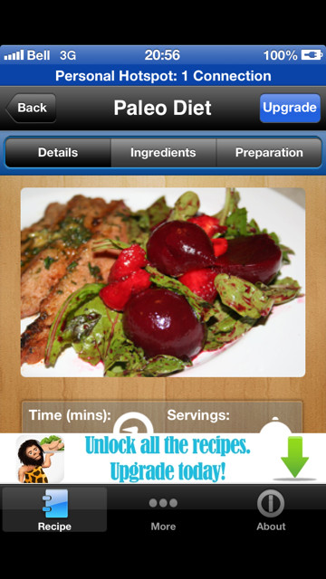Paleo Diet App Beautiful Paleo Diet Free App Review A Cookbook for Paleo athletes