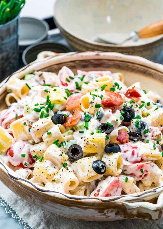 Pasta Salad with Ranch Dressing and Mayo Best Of Chicken Ranch Pasta Salad Jo Cooks