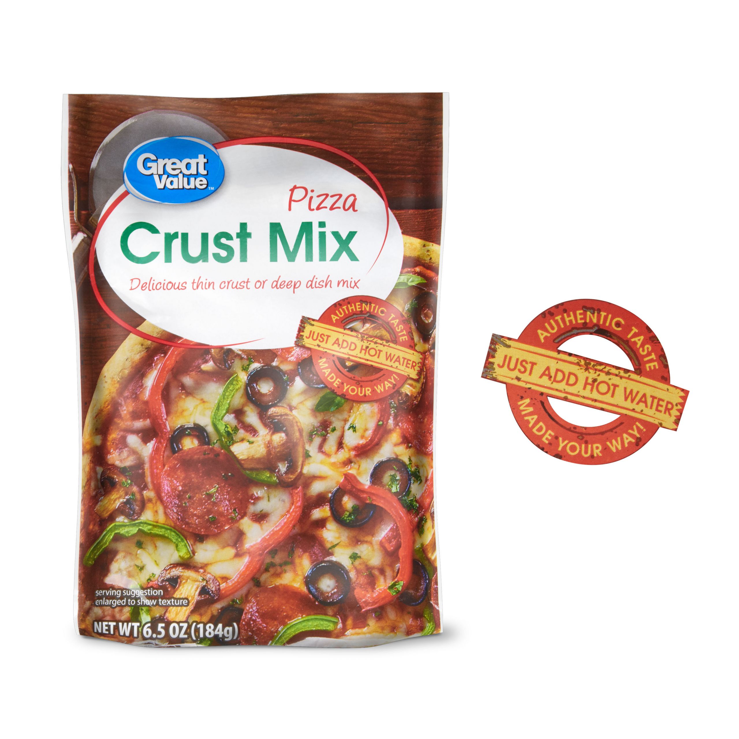 Pizza Dough Mix Awesome Great Value Pizza Crust Mix 6 5 Oz Walmart