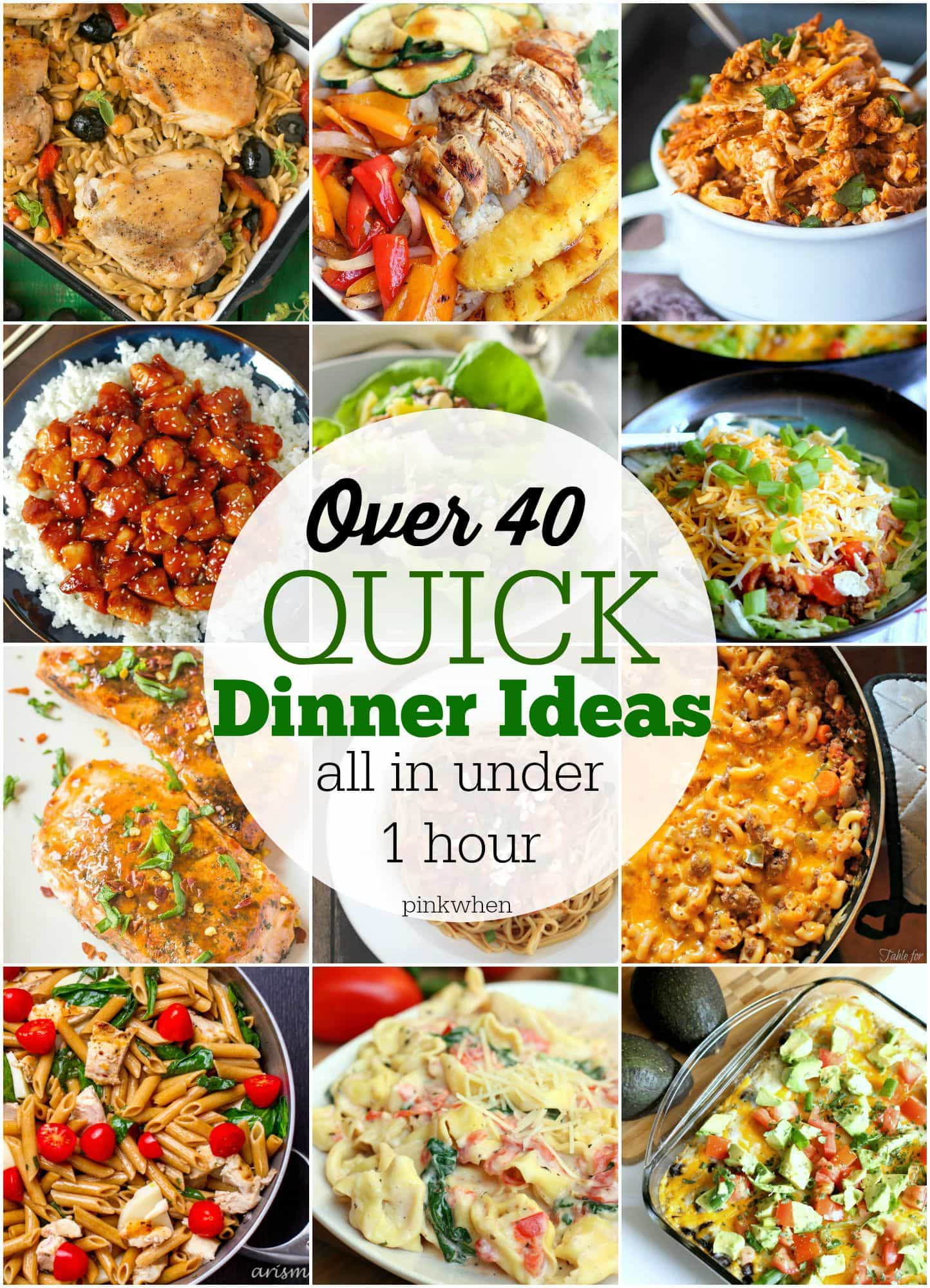 Quick and Easy Dinner Ideas Beautiful 40 Quick Dinner Ideas Pinkwhen
