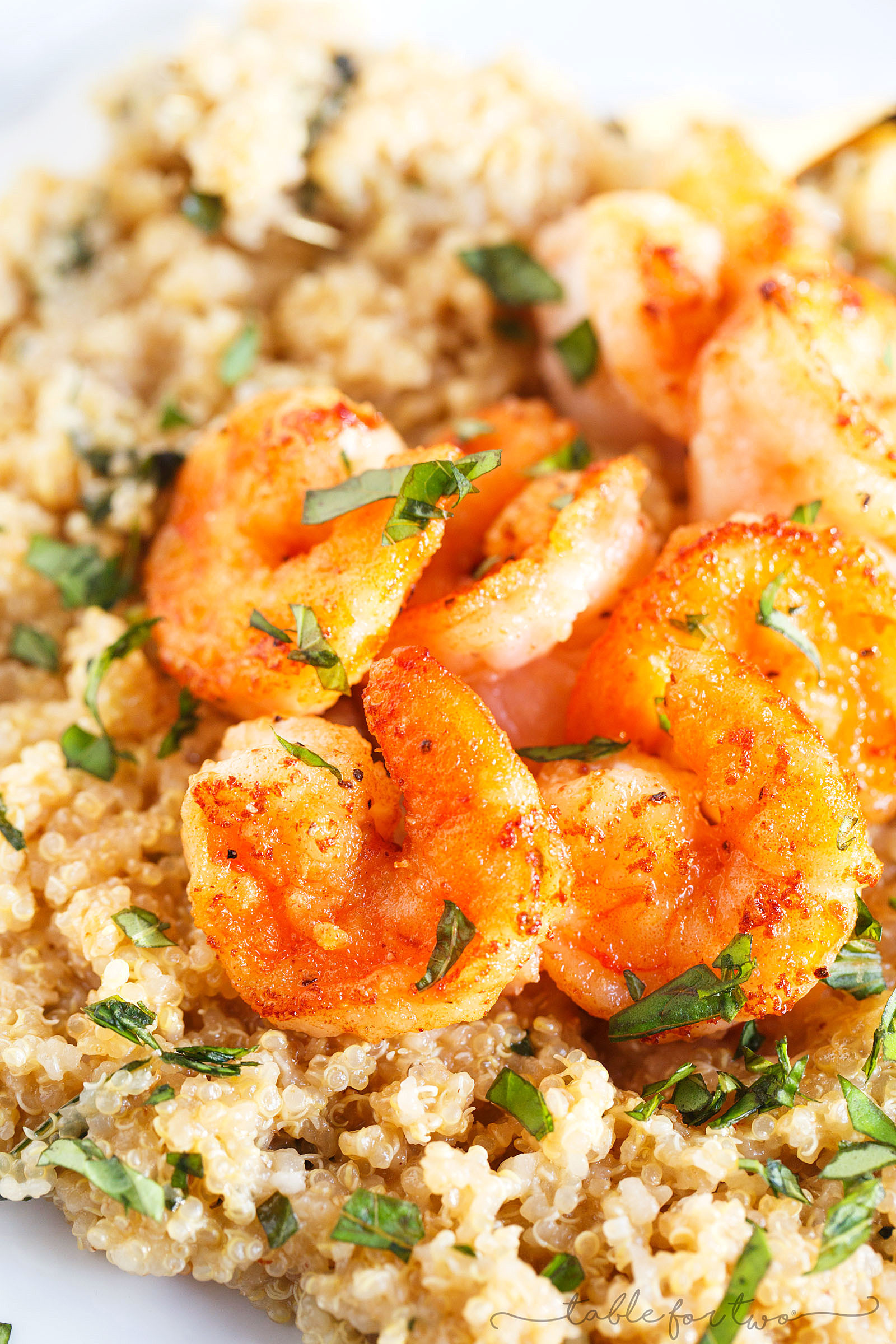 Quinoa and Shrimp New Garlic butter Shrimp and Quinoa Table for Two