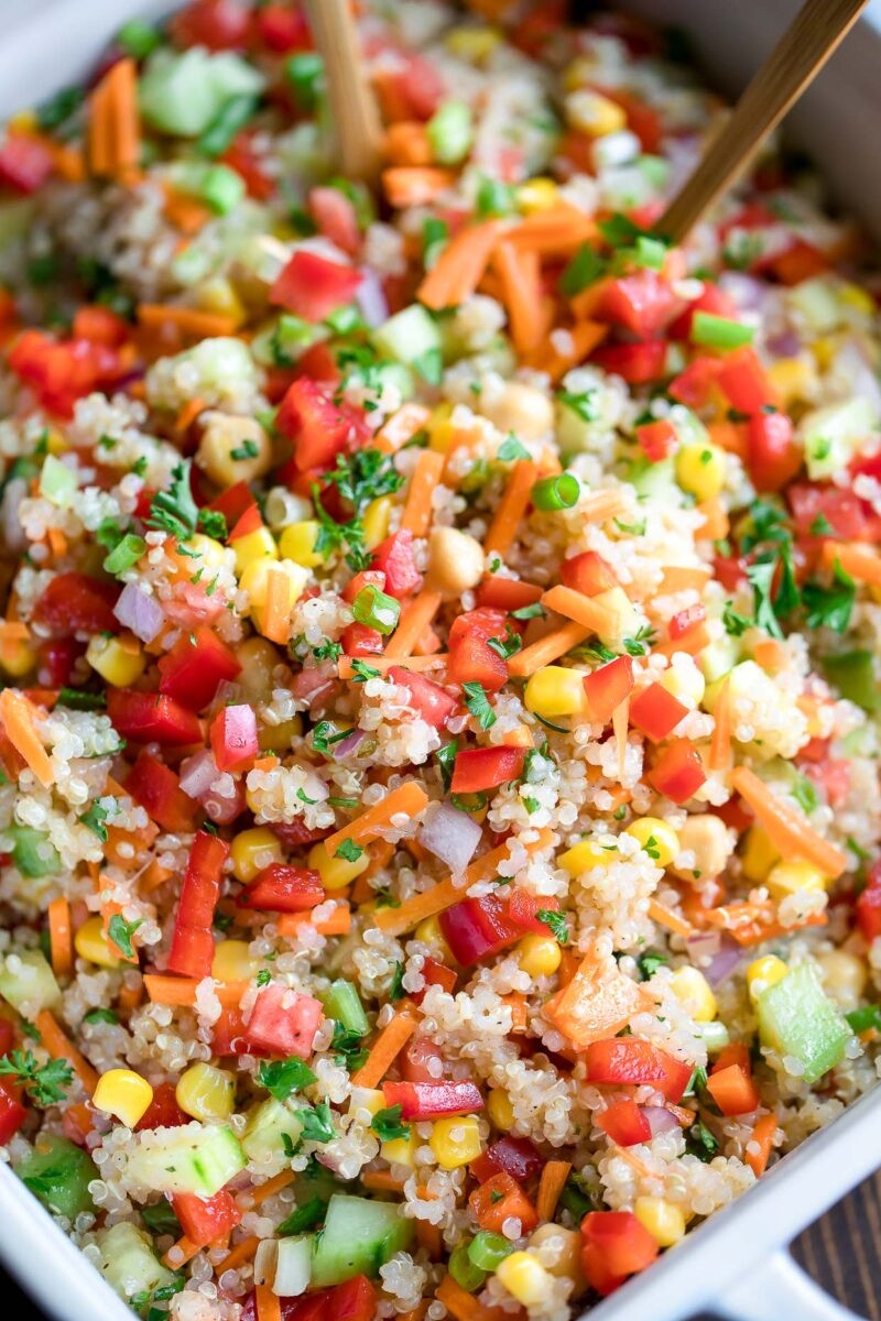 Quinoa Salad Vegetarian Elegant Rainbow Quinoa Salad Vegan Gluten Free Peas and Cerayons