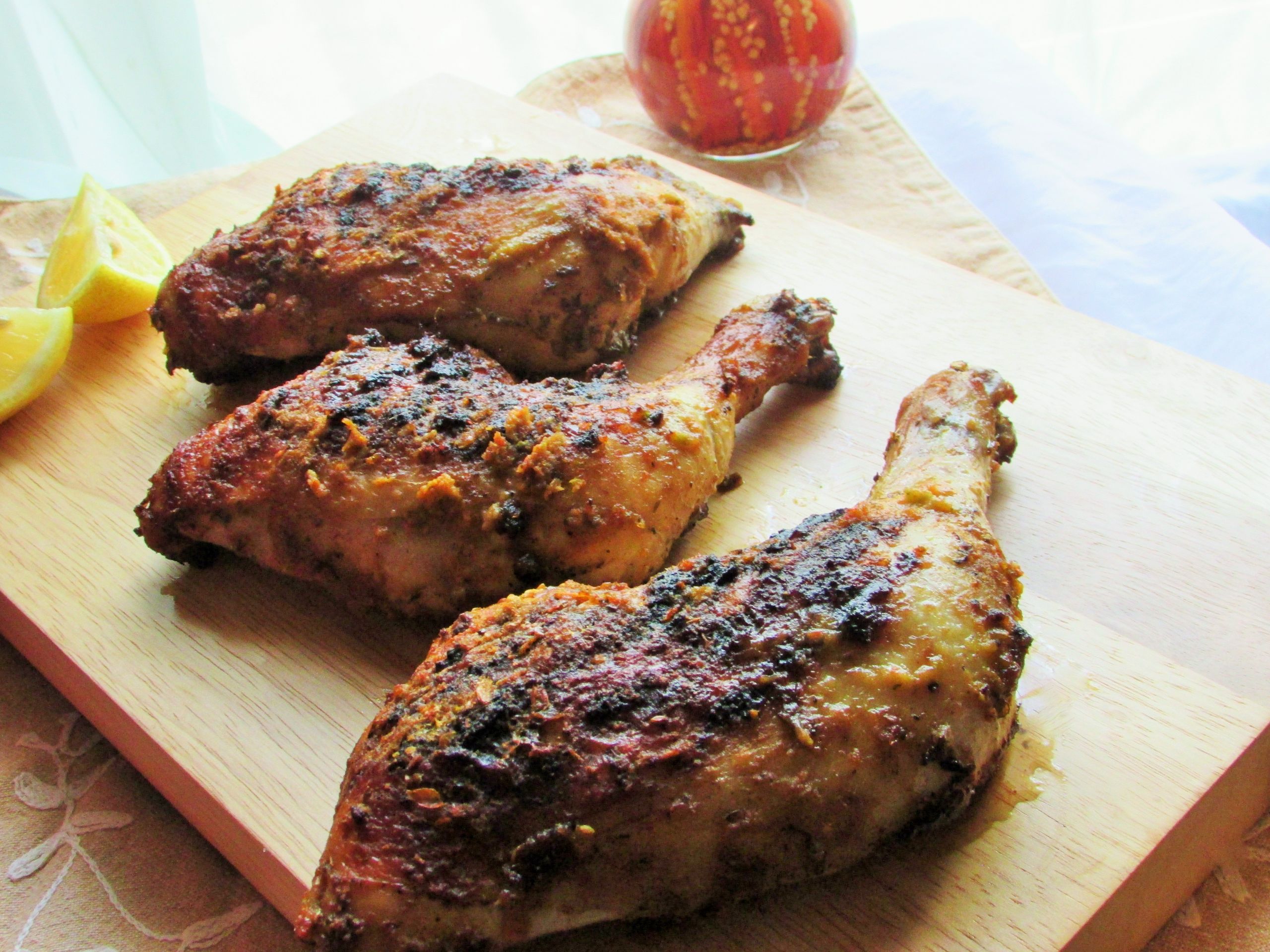 Roasted Chicken Leg and Thigh Beautiful Roasted Spicy Chicken Legs