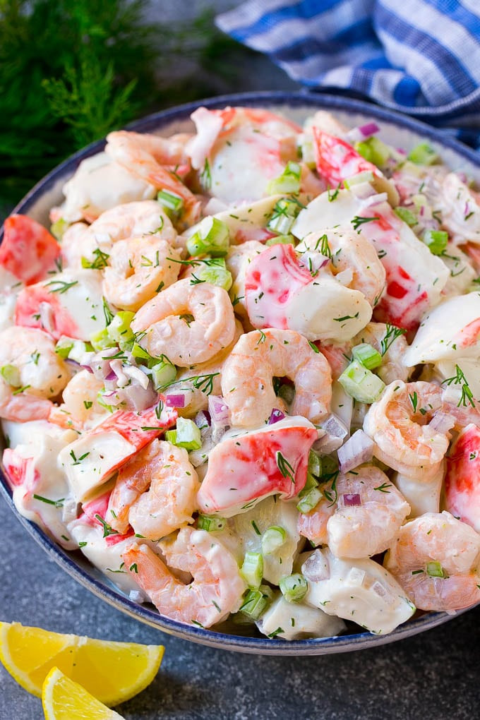 Seafood Salad Recipe with Crabmeat and Shrimp Luxury Seafood Salad Recipe Shrimp Salad Recipe