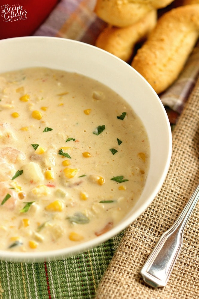 Shrimp and Corn soup Recipe Unique Creamy Shrimp &amp; Corn soup Diary Of A Recipe Collector