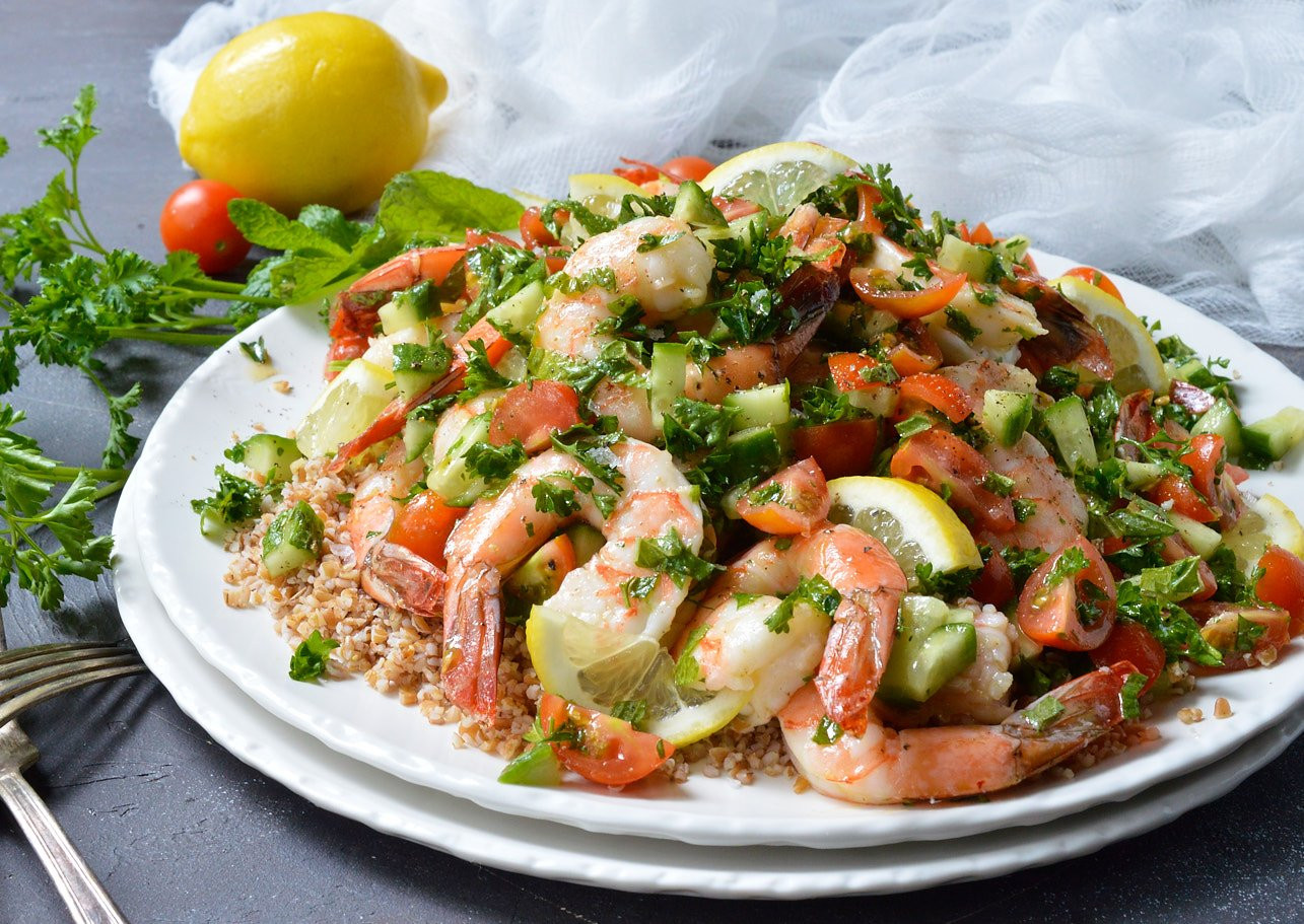 Shrimp Salad Recipe Fresh Tabouli Shrimp Salad Recipe Wonkywonderful