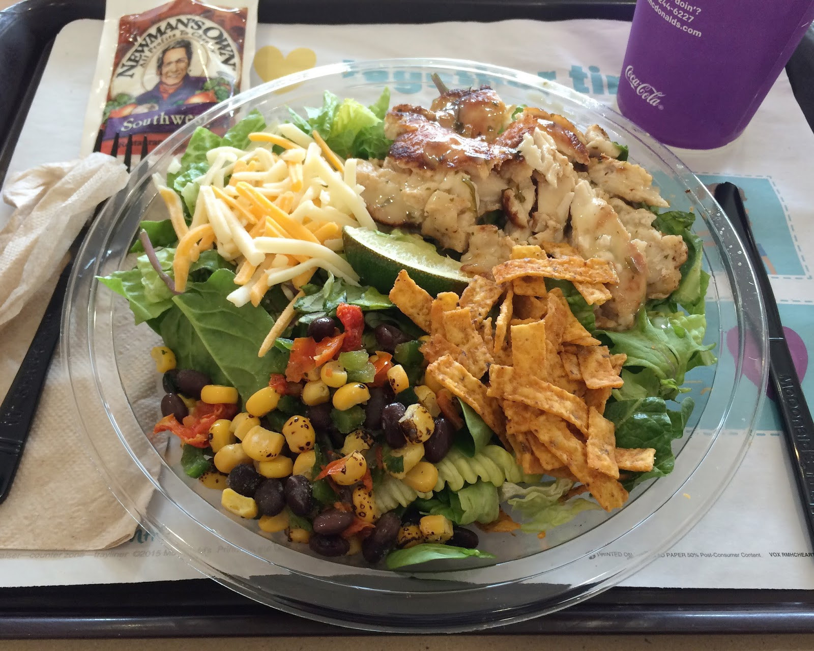 Southwest Grilled Chicken Salad Mcdonalds Best Of Choices Coach Grilled Chicken southwest Salad