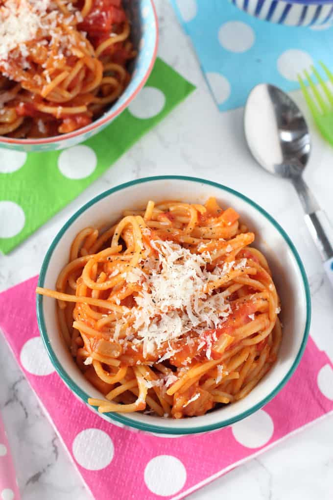 Spaghetti for Kids Awesome Simple tomato Spaghetti for Kids My Fussy Eater