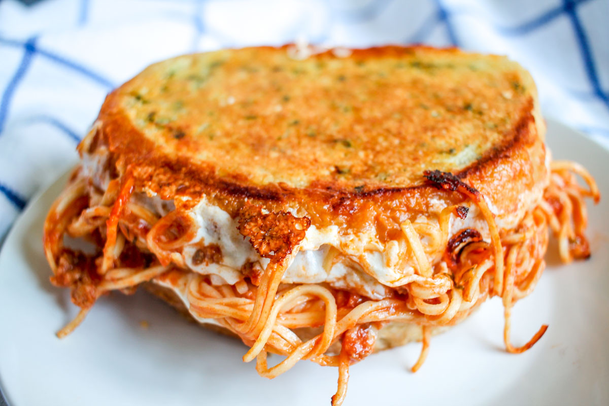 Spaghetti Grilled Cheese Lovely Spaghetti Grilled Cheese thekittchen