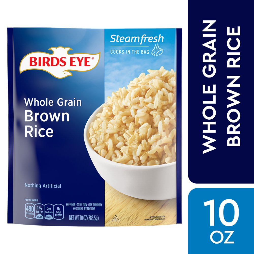 Steamable Brown Rice Beautiful Birds Eye Steamfresh whole Grain Brown Rice Frozen Rice