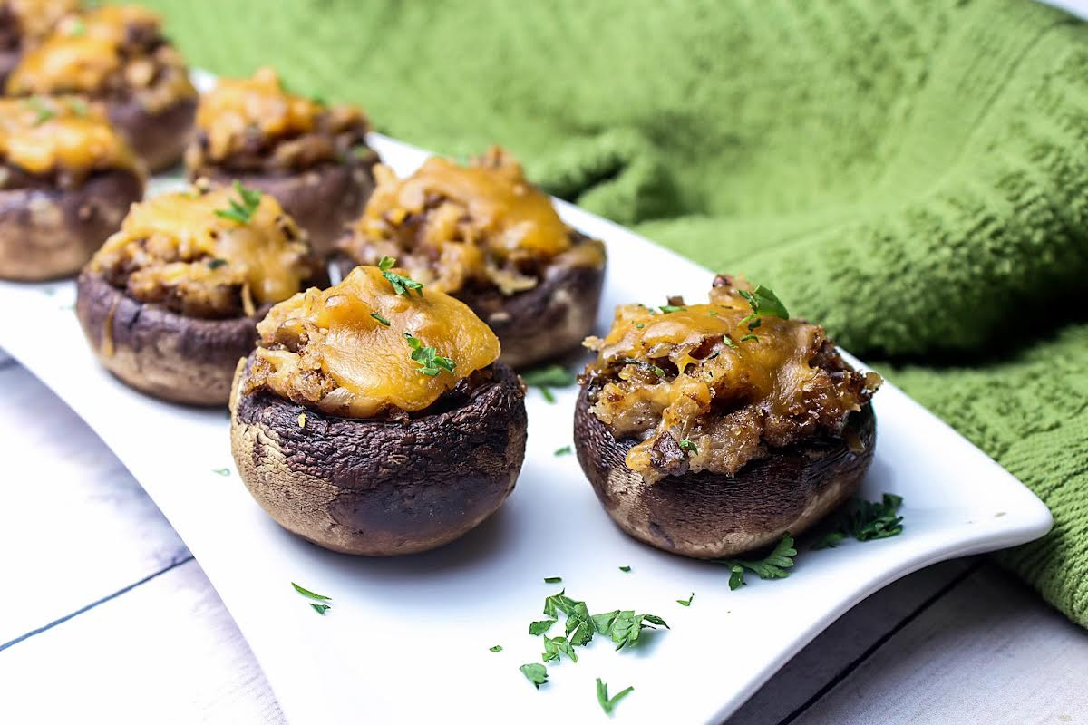 Stuffed Mushrooms with Breadcrumbs Luxury Stuffed Mushrooms W Parmesan Bread Crumbs