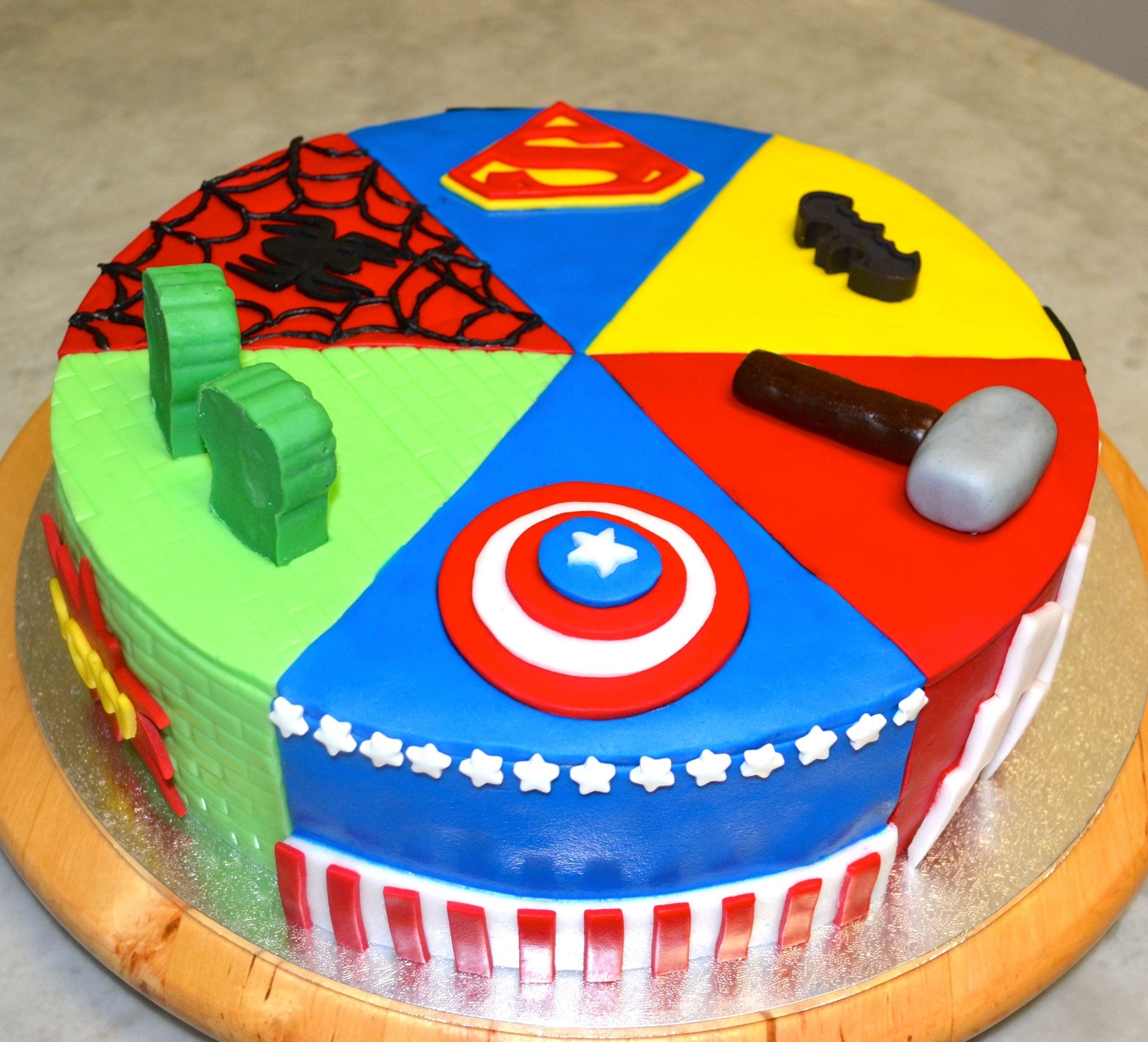 Superhero Birthday Cake Elegant Superhero Cake Cakecentral