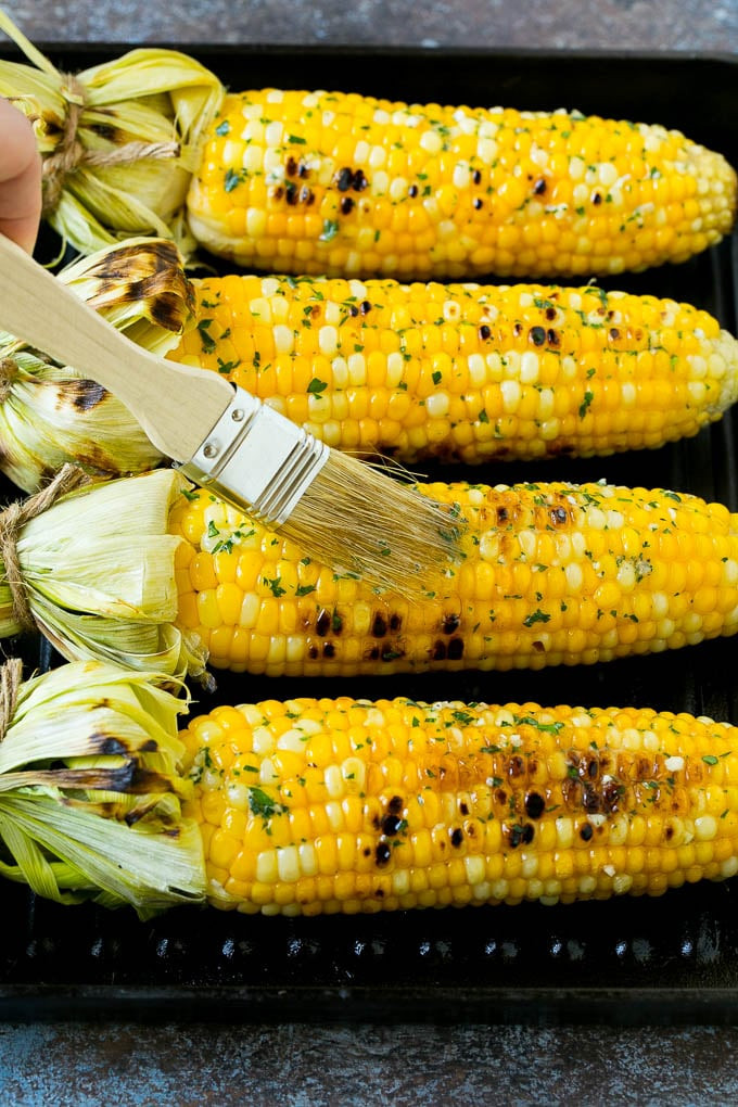 Sweet Corn On the Grill New Garlicky Grilled Corn On the Cob