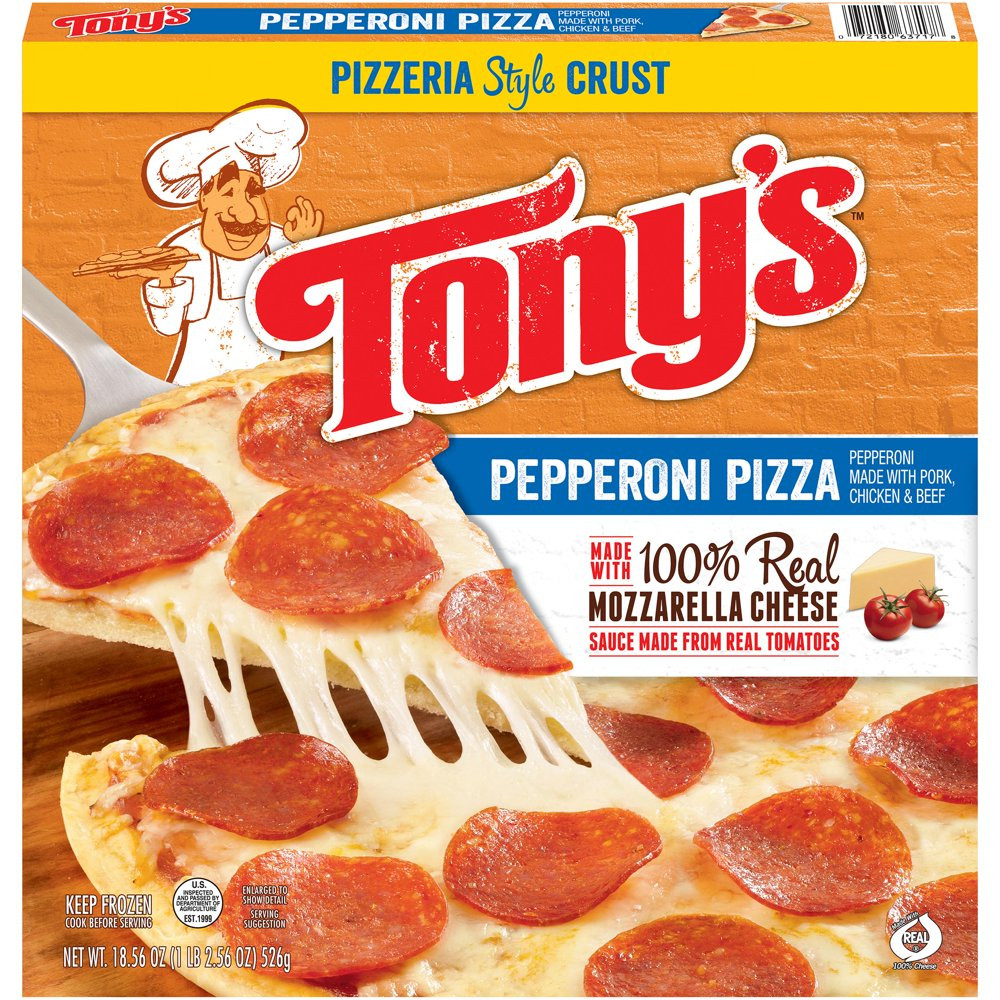 Tony&amp;#039;s Breakfast Pizza Fresh tony S Pizzeria Style Crust Pepperoni Pizza 18 56 Oz Box