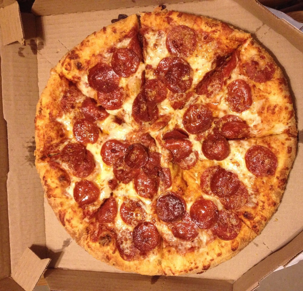 Ultimate Pepperoni Pizza Dominos Beautiful Ultimate Pepperoni It Was Delicious Yelp