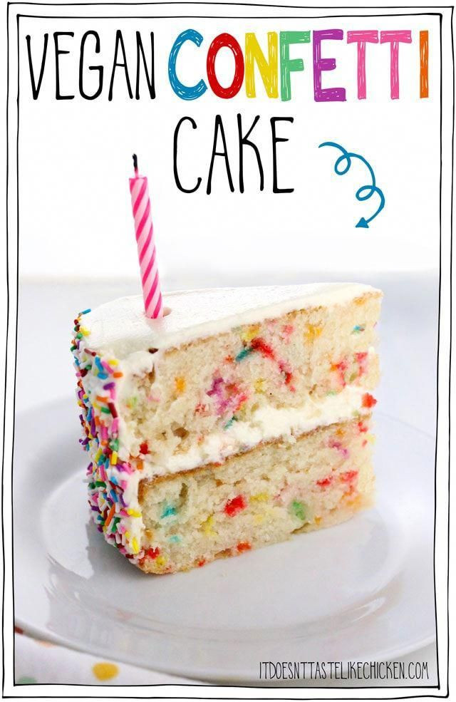 Vegan Birthday Cake Recipe Best Of Vegan Confetti Cake A Delicious Vanilla Cake with